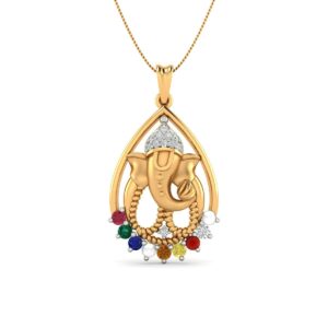 Ashta Rang Ganesh pendant