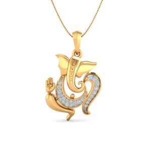 Nritya Ganapati diamond pendant