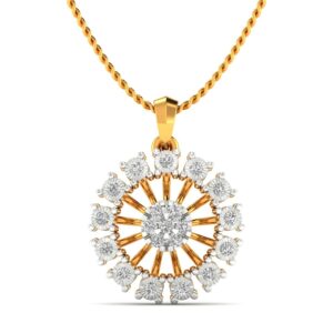 Circle of Dazzle diamond pendant