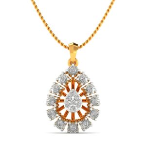 Spectacular Droplet diamond pendant