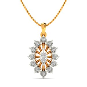Glittering Iris diamond pendant