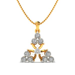 Tripetal Radiance diamond pendant