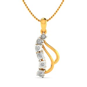 Emery sparkling diamond pendant