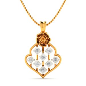 Rosette Gallery diamond pendant
